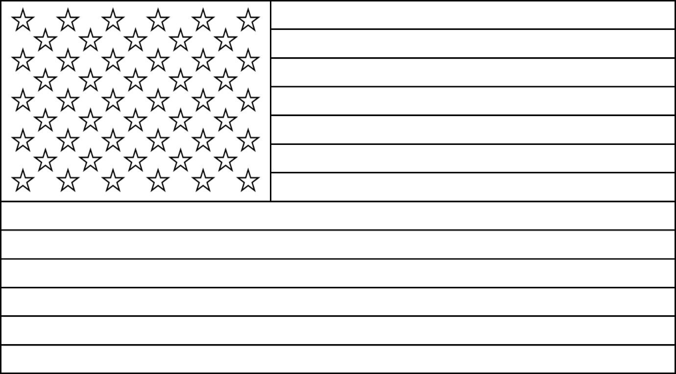 Images of our free american flag outline for coloring