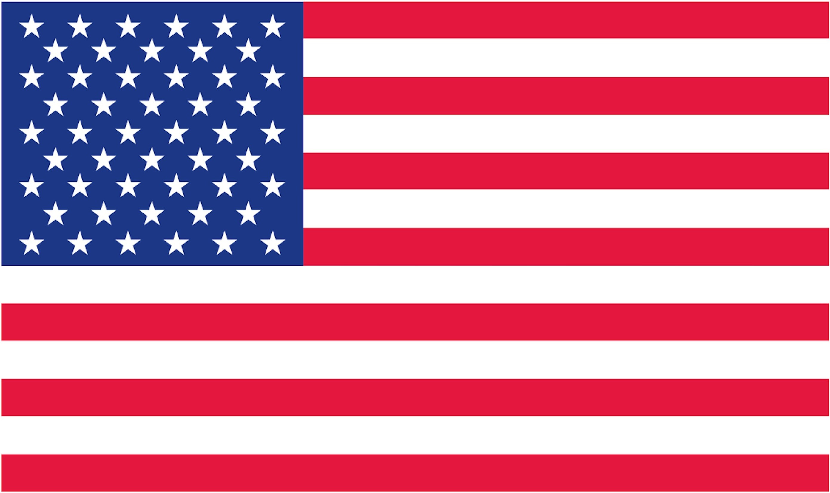 Images of our small free printable US Flag