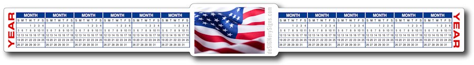 Images of our 2026 Calendar Strips No. 6656