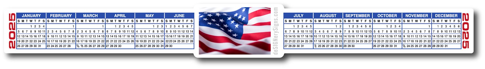 CLICK HERE to Print FREE Calendar Strip Images of our  No. 6656