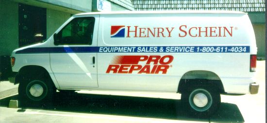 picture of company van logos and letters