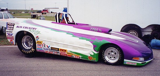 sample of race car with vinyl letters