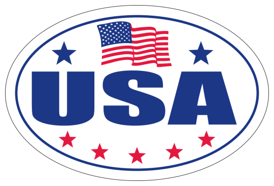 Image of our USA Sticker No. 1183