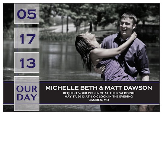 Images of our Save-The-Date Magnets No. 3379